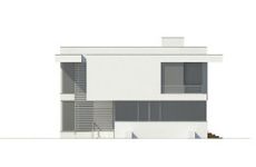 Projekt domu LK&1117 (LKP1229) - elewacja frontowa