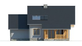 Projekt domu LK&1112 (LKP1232) - elewacja tylna
