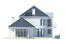 Projekt domu LK&1111 (LKP1230) - elewacja lewa