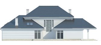 Projekt domu LK&1111 (LKP1230) - elewacja tylna
