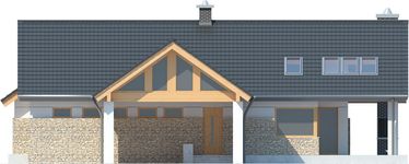 Projekt domu LK&1109 (LKP1231) - elewacja frontowa