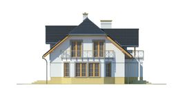Projekt domu LK&1107 (LKP1234) - elewacja lewa