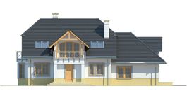 Projekt domu LK&1107 (LKP1234) - elewacja tylna
