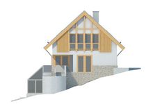 Projekt domu LK&1096 (LKP1237) - elewacja frontowa