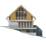 Projekt domu LK&1096 (LKP1237) - elewacja tylna