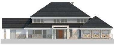 Projekt domu LK&1094 (LKP1226) - elewacja frontowa