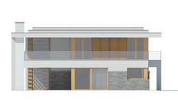 Projekt domu LK&1084 (LKP1240) - elewacja prawa