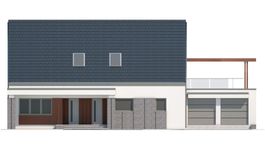 Projekt domu LK&1083 (LKP1239) - elewacja frontowa