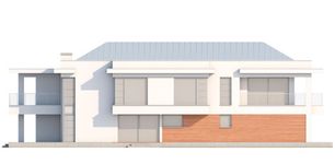 Projekt domu LK&1051 (LKP1251) - elewacja lewa
