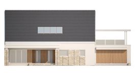 Projekt domu LK&1044 (LKP1250) - elewacja frontowa