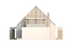 Projekt domu LK&1044 (LKP1250) - elewacja prawa