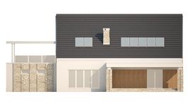 Projekt domu LK&1044 (LKP1250) - elewacja tylna
