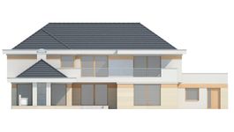 Projekt domu LK&1041 (LKP1249) - elewacja tylna