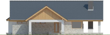 Projekt domu LK&1036 (LKP1248) - elewacja frontowa