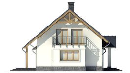 Projekt domu LK&1027 (LKP1245) - elewacja lewa