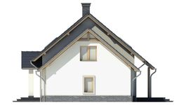 Projekt domu LK&1027 (LKP1245) - elewacja prawa