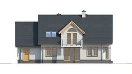 Projekt domu LK&1010 (LKP1241) - elewacja frontowa