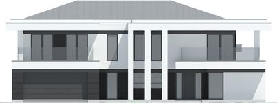 Projekt domu LK&1578 (LKP1100) - elewacja frontowa