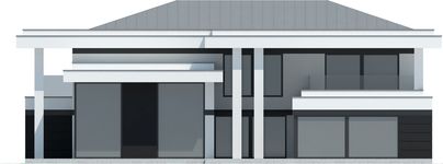Projekt domu LK&1578 (LKP1100) - elewacja tylna