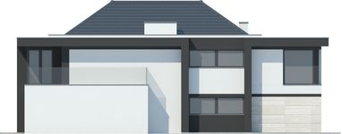 Projekt domu LK&1570 (LKP1099) - elewacja prawa