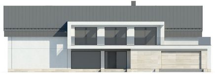 Projekt domu LK&1568 (LKP1101) - elewacja frontowa