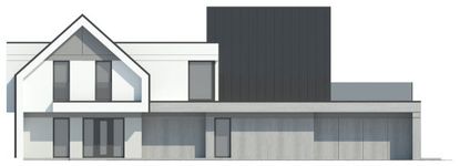 Projekt domu LK&1567 (LKP1121) - elewacja lewa