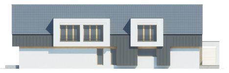 Projekt domu LK&1536 (LKP1128) - elewacja prawa