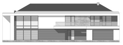 Projekt domu LK&1532 (LKP1109) - elewacja frontowa