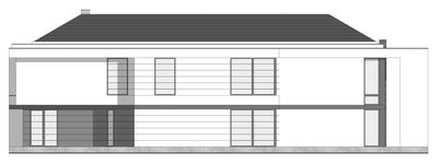 Projekt domu LK&1532 (LKP1109) - elewacja tylna