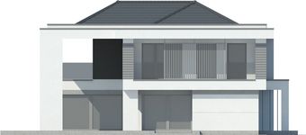 Projekt domu LK&1527 (LKP1111) - elewacja lewa