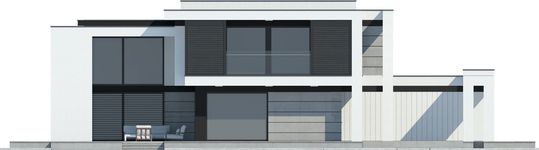 Projekt domu LK&1526 (LKP1113) - elewacja lewa