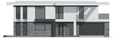 Projekt domu LK&1525 (LKP1114) - elewacja frontowa