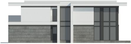 Projekt domu LK&1525 (LKP1114) - elewacja tylna