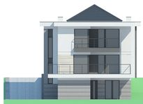 Projekt domu LK&1521 (LKP1144) - elewacja frontowa
