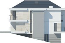 Projekt domu LK&1521 (LKP1144) - elewacja prawa