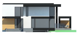 Projekt domu LK&1519 (LKP1143) - elewacja frontowa