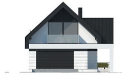 Projekt domu LK&1509 (LKP1161) - elewacja frontowa