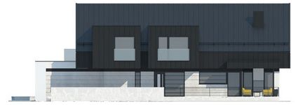 Projekt domu LK&1509 (LKP1161) - elewacja prawa