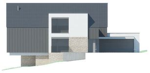 Projekt domu LK&1474 (LKP1198) - elewacja frontowa