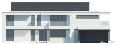 Projekt domu LK&1472 (LKP1197) - elewacja frontowa