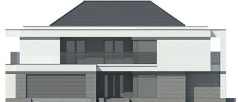Projekt domu LK&1461 (LKP1134) - elewacja frontowa
