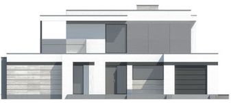 Projekt domu LK&1455 (LKP1199) - elewacja frontowa