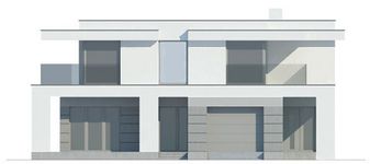 Projekt domu LK&1449 (LKP1204) - elewacja frontowa