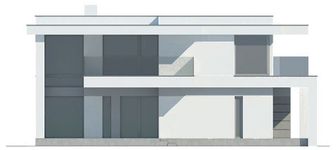 Projekt domu LK&1449 (LKP1204) - elewacja tylna
