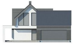 Projekt domu LK&1447 (LKP1203) - elewacja frontowa