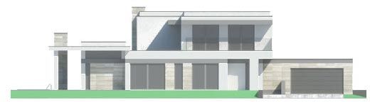 Projekt domu LK&1442 (LKP1202) - elewacja frontowa
