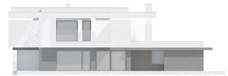 Projekt domu LK&1429 (LKP1137) - elewacja tylna