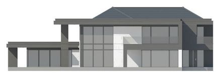Projekt domu LK&1418 (LKP1124) - elewacja frontowa