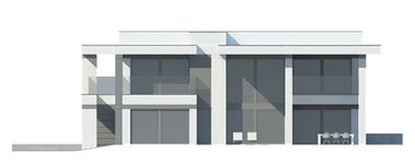 Projekt domu LK&1415 (LKP1112) - elewacja tylna