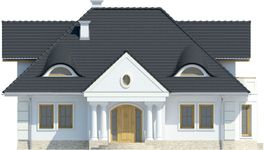 Projekt domu LK&1410 (LKP1125) - elewacja tylna